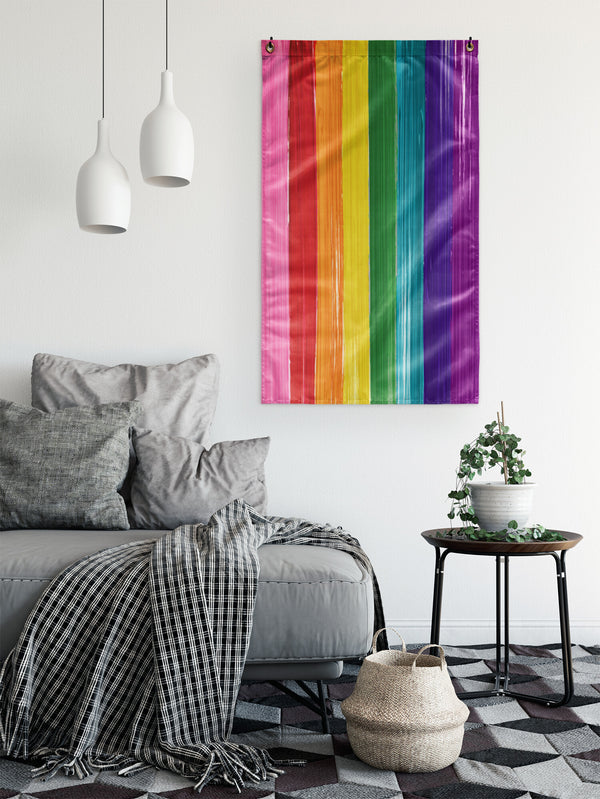 Original LGBTQ Brush Stroke Pride Flag