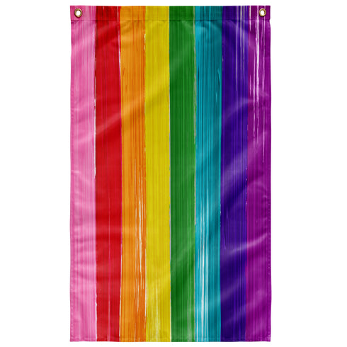 Original LGBTQ Brush Stroke Pride Flag