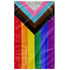 LGBTQ Progress Pride Brush Stroke Wall Flag