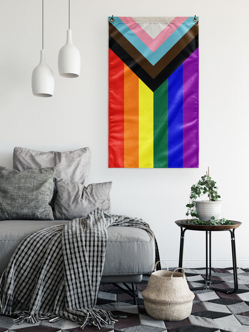 LGBTQ Progress Pride Wall Flag