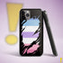Bigender Pride Flag Ripped Reveal Clear Case for iPhone®