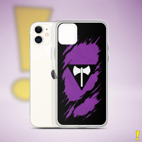 Lesbian Labrys Pride Flag Ripped Reveal Clear Case for iPhone®