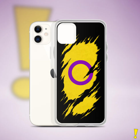 Intersex Pride Flag Ripped Reveal Clear Case for iPhone®