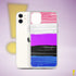 Genderfluid Pride Flag Paint Strokes Clear Case for iPhone®