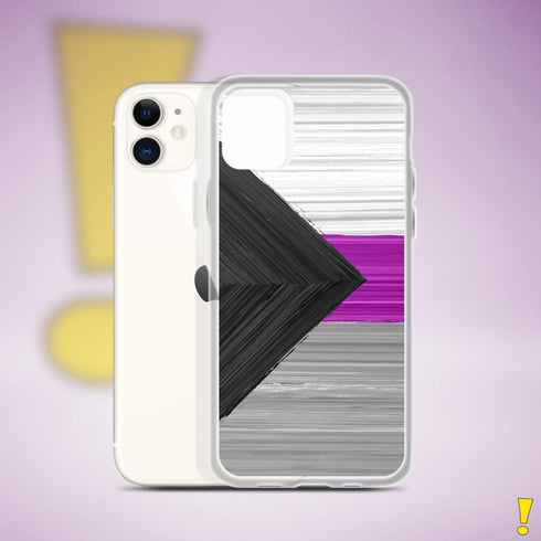 Demisexual Pride Flag Brush Strokes Clear Case for iPhone®