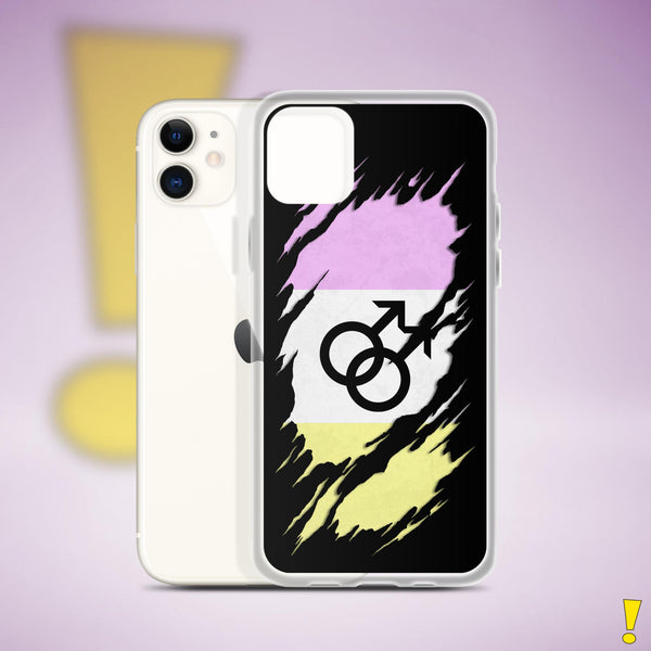 Twink Pride Flag Ripped Reveal Clear Case for iPhone®