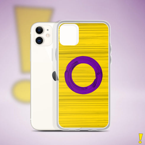 Intersex Pride Flag Brush Strokes Clear Case for iPhone®