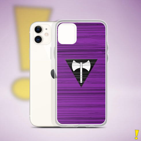 Lesbian Labrys Pride Flag Brush Strokes Clear Case for iPhone®