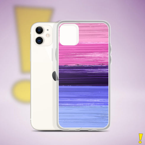Omnisexual Pride Flag Brush Strokes Clear Case for iPhone®