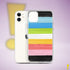 Queer Pride Flag Brush Strokes Clear Case for iPhone®