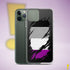 Asexual Pride Flag Ripped Reveal Clear Case for iPhone®