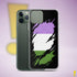 Genderqueer Pride Flag Ripped Reveal Clear Case for iPhone®