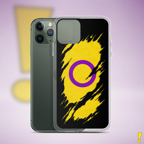 Intersex Pride Flag Ripped Reveal Clear Case for iPhone®