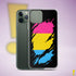 Pansexual Pride Flag Ripped Reveal Clear Case for iPhone®