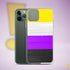 Nonbinary Pride Flag Paint Strokes Clear Case for iPhone®