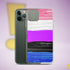 Genderfluid Pride Flag Paint Strokes Clear Case for iPhone®