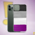 Asexual Pride Flag Paint Strokes Clear Case for iPhone®