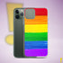LGBTQ Rainbow Pride Flag Paint Strokes Clear Case for iPhone®