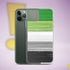 Aromantic Pride Flag Brush Strokes Clear Case for iPhone®