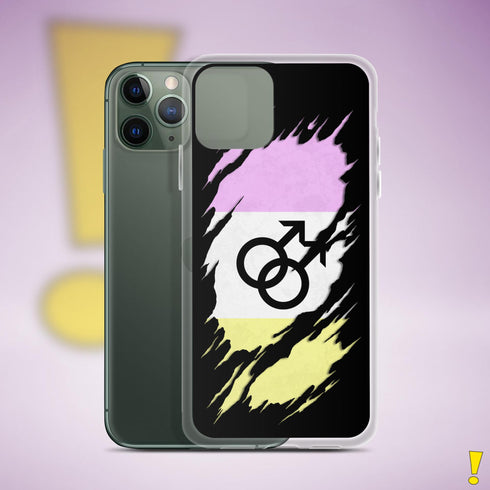 Twink Pride Flag Ripped Reveal Clear Case for iPhone®