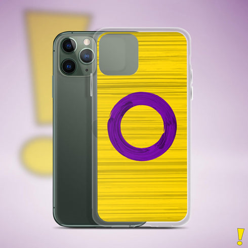 Intersex Pride Flag Brush Strokes Clear Case for iPhone®