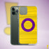 Intersex Pride Flag Brush Strokes Clear Case for iPhone®