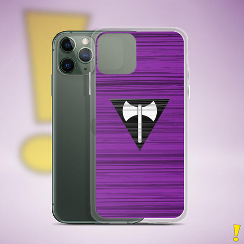 Lesbian Labrys Pride Flag Brush Strokes Clear Case for iPhone®