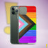 LGBTQ Progress Pride Flag Brush Strokes Clear Case for iPhone®