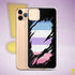 Bigender Pride Flag Ripped Reveal Clear Case for iPhone®