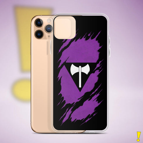 Lesbian Labrys Pride Flag Ripped Reveal Clear Case for iPhone®