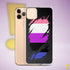 Genderfluid Pride Flag Ripped Reveal Clear Case for iPhone®