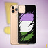 Genderqueer Pride Flag Ripped Reveal Clear Case for iPhone®