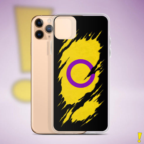 Intersex Pride Flag Ripped Reveal Clear Case for iPhone®