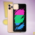 Polysexual Pride Flag Ripped Reveal Clear Case for iPhone®