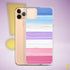 Bigender Pride Flag Brush Strokes Clear Case for iPhone®