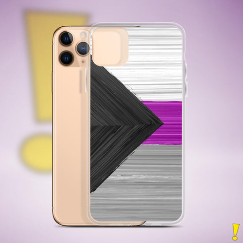 Demisexual Pride Flag Brush Strokes Clear Case for iPhone®