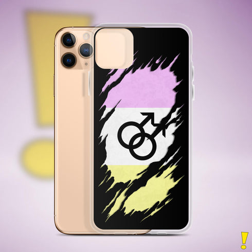 Twink Pride Flag Ripped Reveal Clear Case for iPhone®