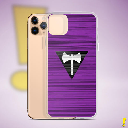 Lesbian Labrys Pride Flag Brush Strokes Clear Case for iPhone®