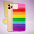 Original LGBTQ Pride Flag Brush Strokes Clear Case for iPhone®