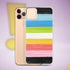 Queer Pride Flag Brush Strokes Clear Case for iPhone®