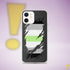 Agender Pride Flag Ripped Reveal Clear Case for iPhone®