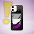 Asexual Pride Flag Ripped Reveal Clear Case for iPhone®