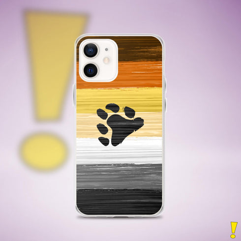 Bear Pride Flag Paint Strokes Clear Case for iPhone®