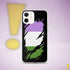 Genderqueer Pride Flag Ripped Reveal Clear Case for iPhone®