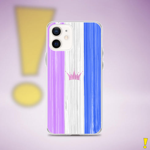 Drag Pride Flag Brush Strokes Clear Case for iPhone®