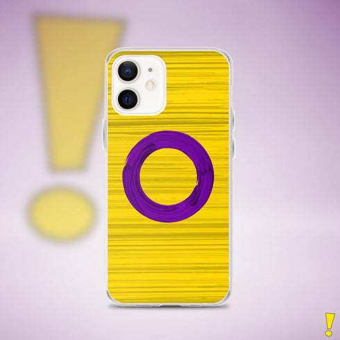 Intersex Pride Flag Brush Strokes Clear Case for iPhone®