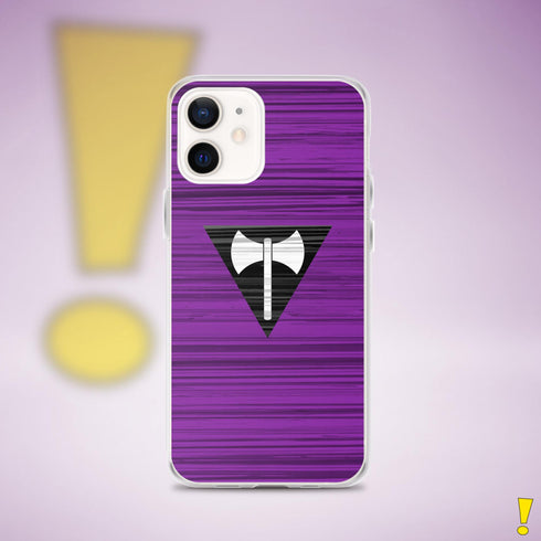 Lesbian Labrys Pride Flag Brush Strokes Clear Case for iPhone®