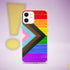 LGBTQ Progress Pride Flag Brush Strokes Clear Case for iPhone®