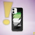 Aromantic Pride Flag Ripped Reveal Clear Case for iPhone®