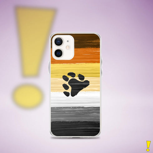 Bear Pride Flag Paint Strokes Clear Case for iPhone®